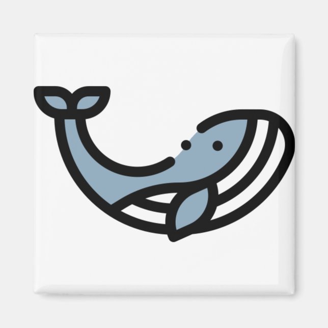 Imán Pequeña ballena (Frente)
