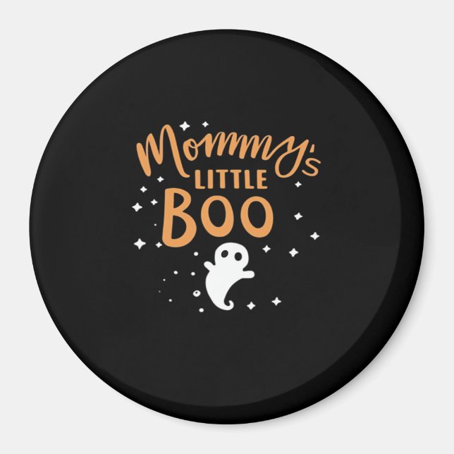 Imán Pequeña boo de mamá - Feliz Halloween (Frente)