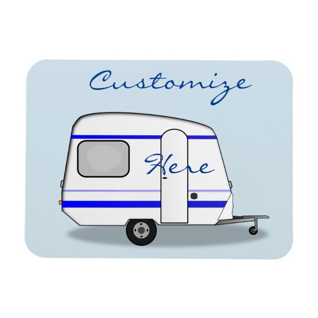 Imán Pequeña casa de caravana de racionamiento Thunder_ (Horizontal)