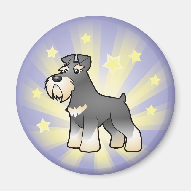 Imán Pequeña Estrella Gigante/Estándar/Minimiza Schnauz (Frente)