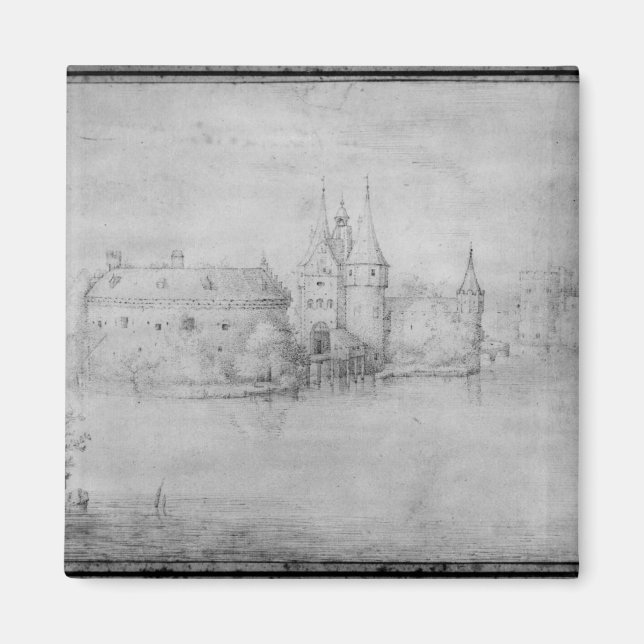 Imán Pequeña isla fortificada, Amsterdam, 1562 (Frente)