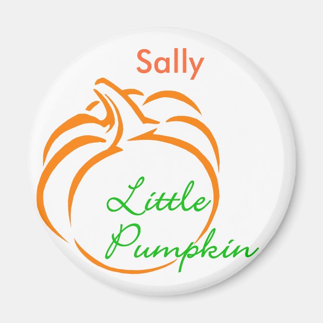 Imán Pequeña línea de calabaza (Frente)