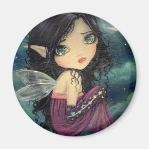 Imán Pequeña Luna Arte Fantástico de Hada de Ojos Grand
