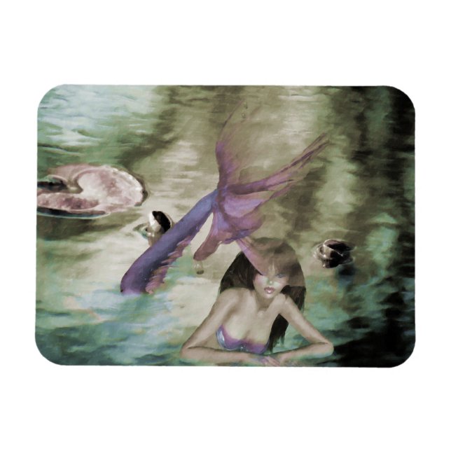 Imán Pequeña Mermaid Vinyl Magnet (Horizontal)