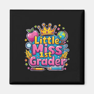 Imán Pequeña Miss 1 Grader - Primer Día De Educación