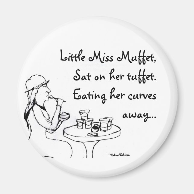 Imán Pequeña Miss Muffet (Frente)