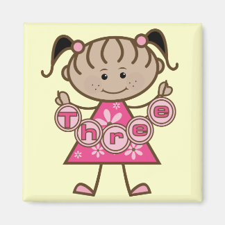 Imán Pequeña niña camisetas de cumpleaños y regalos