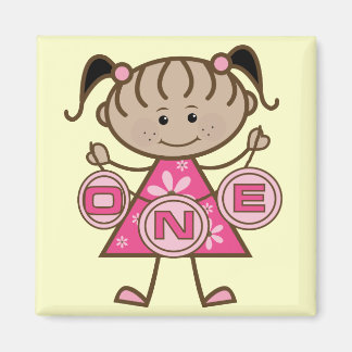 Imán Pequeña Niña camisetas y regalos de cumpleaños
