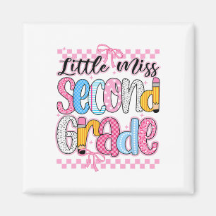 Imán Pequeña Señorita 2do Grado Coque Para Niñas Regres
