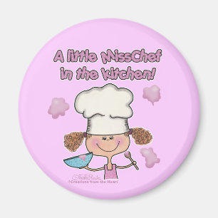 Imán Pequeña señorita Chef