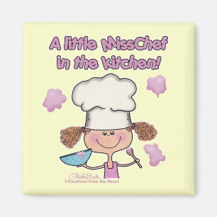 Imán Pequeña señorita Chef