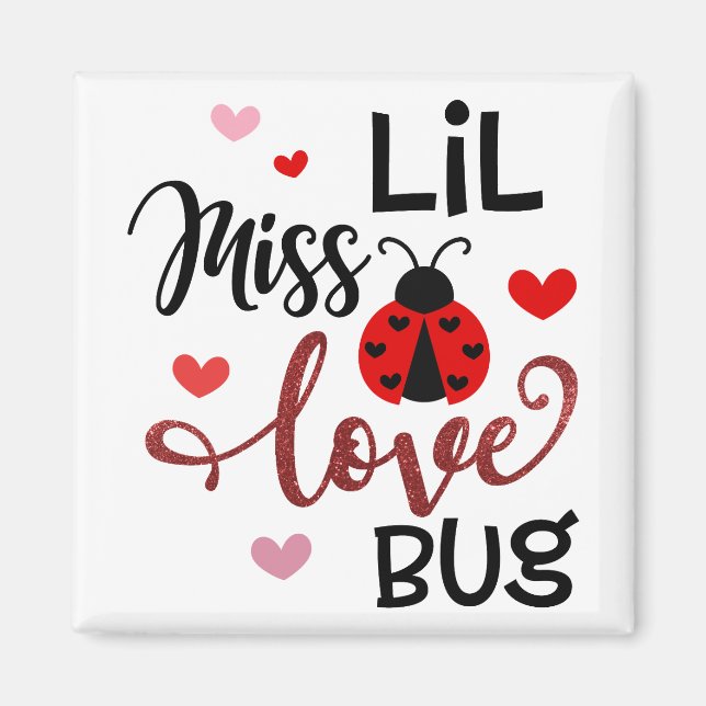 Imán Pequeña señorita Love Bug (Frente)