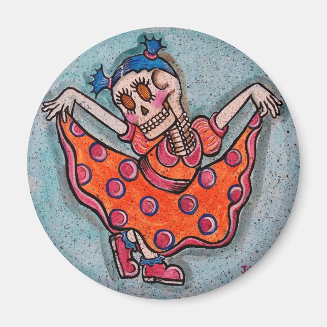 Imán pequeña señorita luci serie BFK6 - Personalizada (Frente)