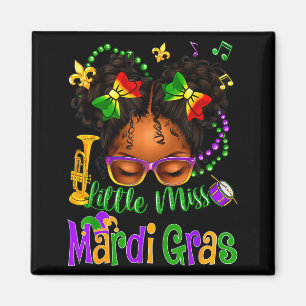 Imán Pequeña Señorita Mardi Gras Lazo Niñas Niños Nueva