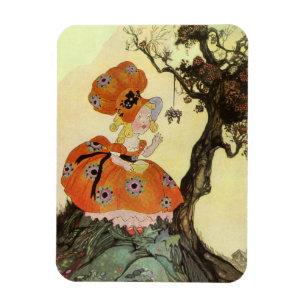 Imán Pequeña señorita Muffet & Spider, madre vintage Go