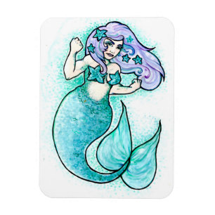 Imán Pequeña sirena enojada