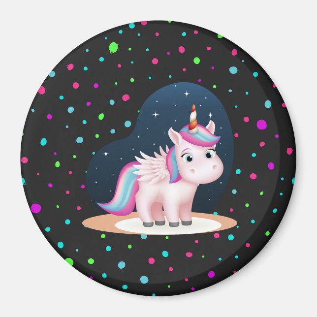 Imán Pequeña unicornio (Frente)