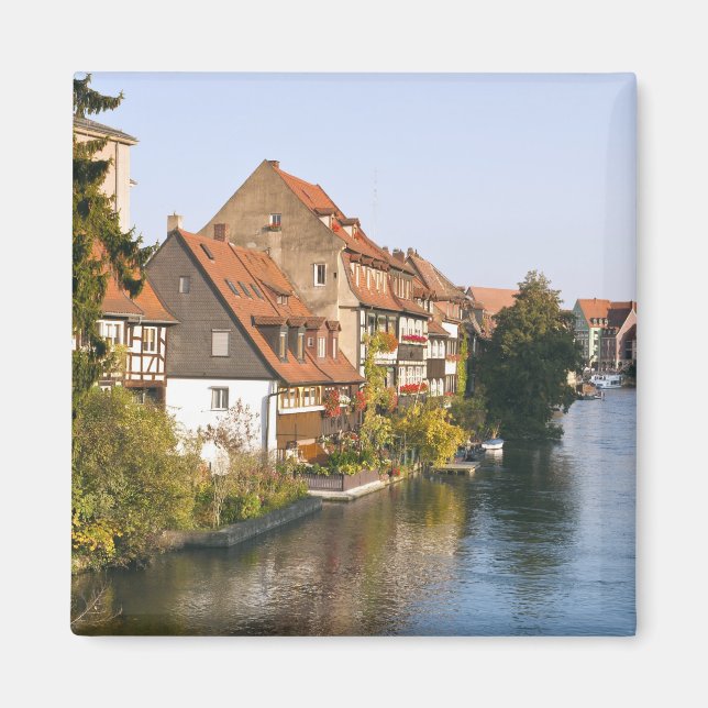 Imán Pequeña Venecia (Klein Venedig) y río Regnitz (Frente)