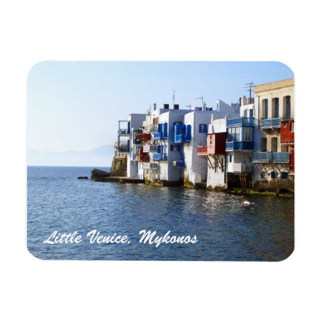 Imán Pequeña Venecia Mykonos 3"x4" magnate (Horizontal)