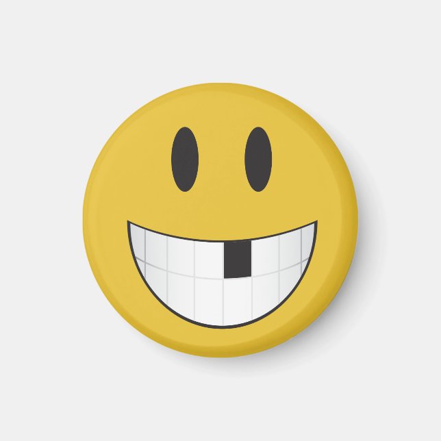 Imán Pequeña y pequeña mi primera emoji de dientes perd (Frente)