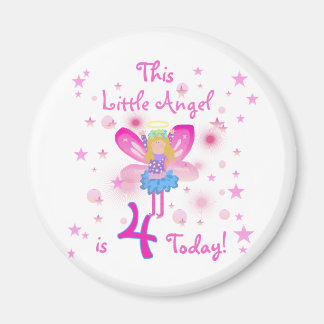 Imán Pequeño Ángel 4 camisetas de cumpleaños y regalos