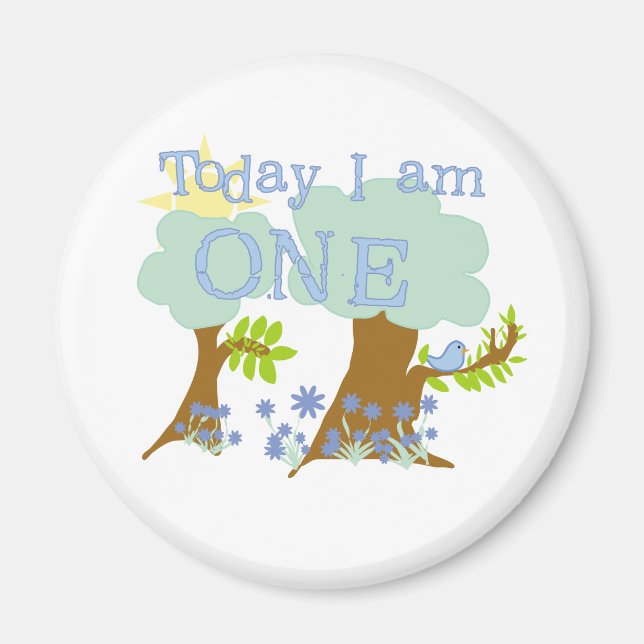 Imán Pequeño Bluebird camisetas y regalos de cumpleaños (Frente)