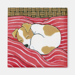 Imán Pequeño Cachorro Cansado - Magnate de Arte Perro D