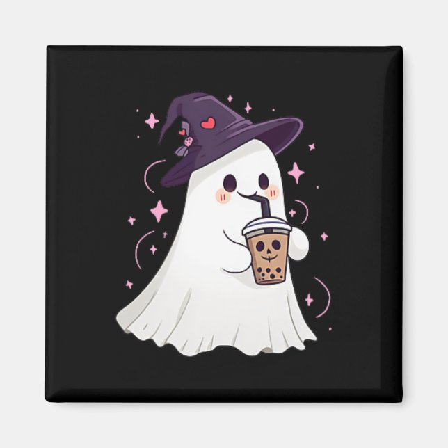 Imán Pequeño Café De Hielo Fantasma Temporada De Fantas (Frente)