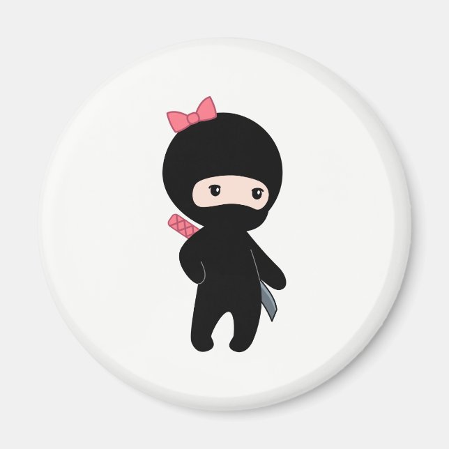Imán Pequeño Chica Ninja (Frente)