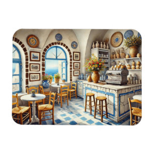 Imán Pequeño Coffeeshop en Santorini