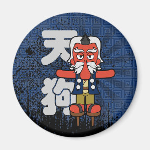 Imán Pequeño Daitengu Yokai Grunge