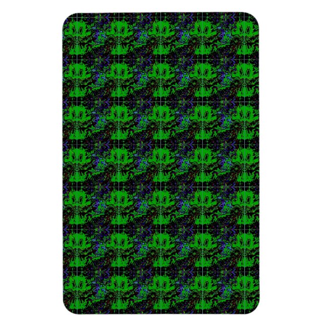 Imán Pequeño diablo verde (Vertical)