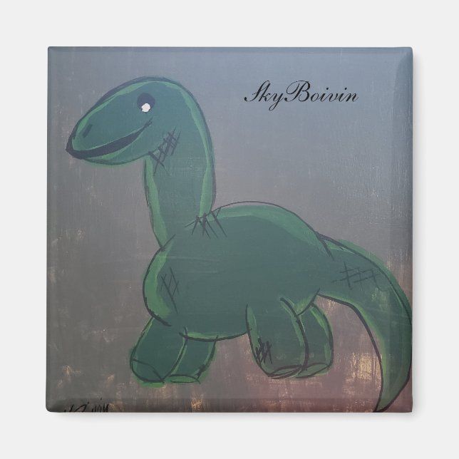 Imán Pequeño dinosaurio (Frente)