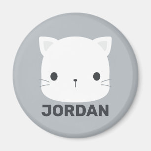 Imán Pequeño gato con nombre personalizado