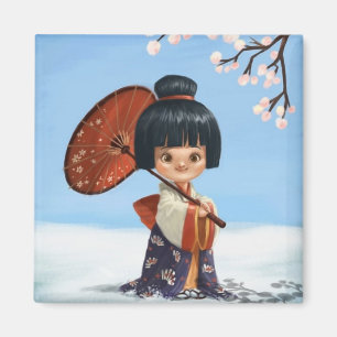 Imán Pequeño Geisha Magnet