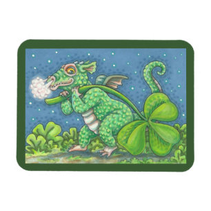 Imán PEQUEÑO IRLANDÉS DRAGON Fantasy MAGNET Green