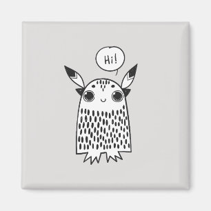 Imán Pequeño monstruo lindo