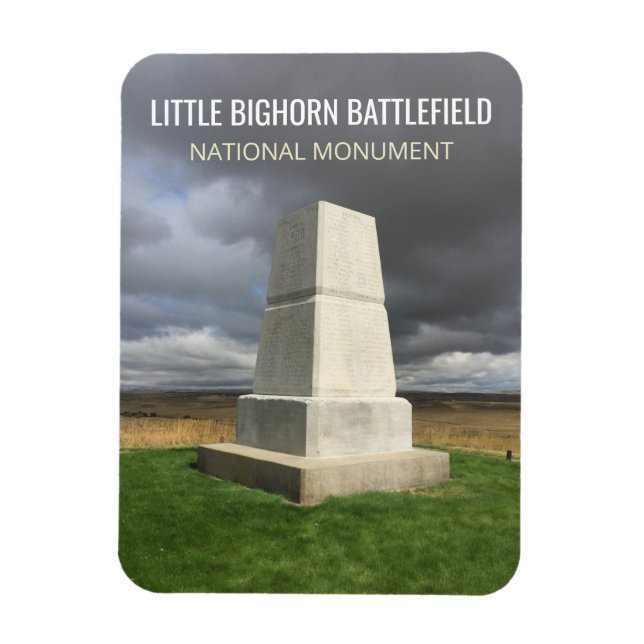 Imán Pequeño monumento a la entierro de Bighorn (Vertical)