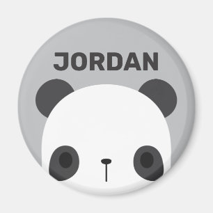 Imán Pequeño oso oso panda con nombre personalizado