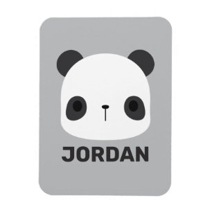 Imán Pequeño oso oso panda con nombre personalizado