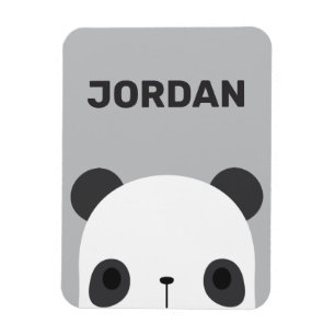 Imán Pequeño oso oso panda con nombre personalizado
