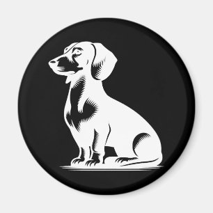 Imán Pequeño Perro De Caza Cute Dachshund