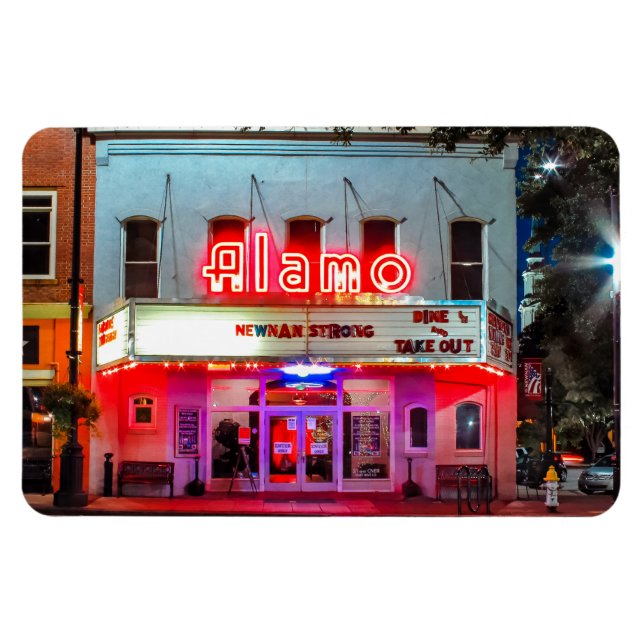 Imán PEQUEÑO PUEBLO ALAMO IMAGEN DE Fotos Flexible (Horizontal)