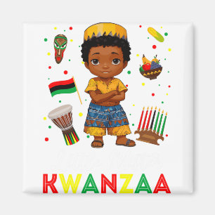 Imán Pequeño señor Kwanzaa Kinara vela africana