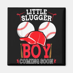 Imán Pequeño Slugger Niño Pronto Anuncio de Bebé B