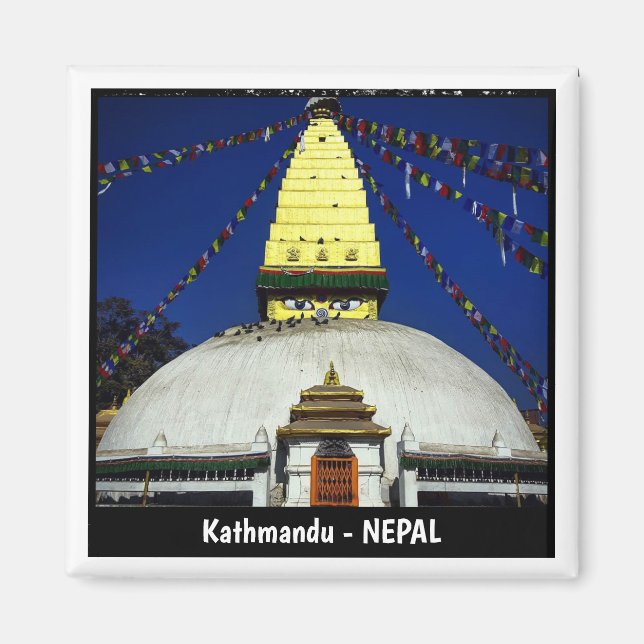 Imán Pequeño Stupa Boudhanath, Katmandú, Nepal (Frente)