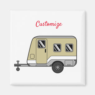 Imán Pequeño Tan Caravana Camper Thunder_Cove