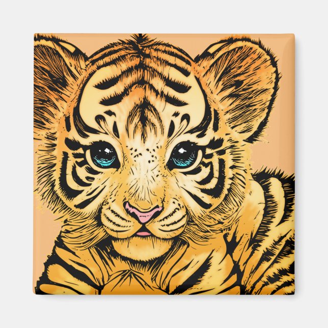 IMÁN PEQUEÑO TIGRE (Frente)