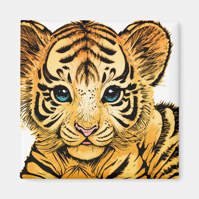 IMÁN PEQUEÑO TIGRE (Frente)