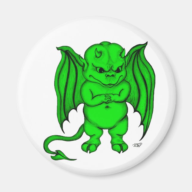 Imán Pequeño y desagradable diablo (Frente)
